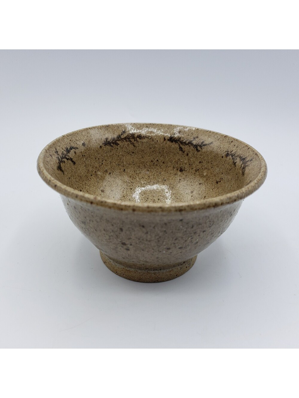 Art Pottery Stoneware Cereal Bowl Hand Made Brown Soup Sauce